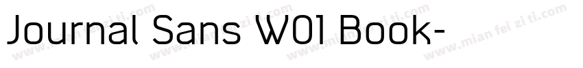 Journal Sans W01 Book字体转换